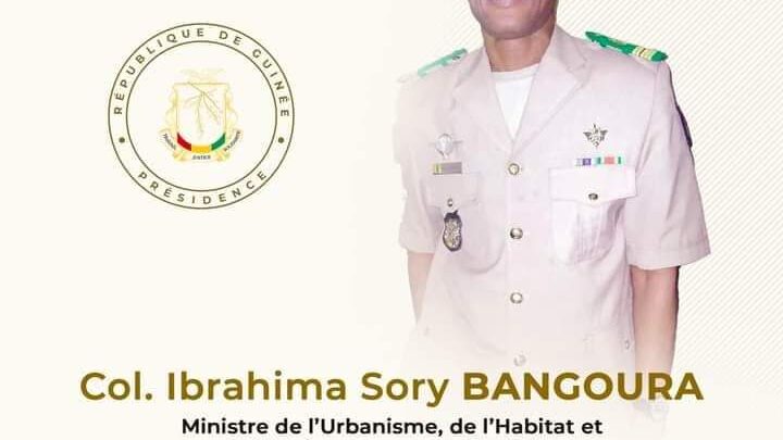 Qui est le Colonel Ibrahima Sory Bangoura, nouveau ministre de l’Habitat ?