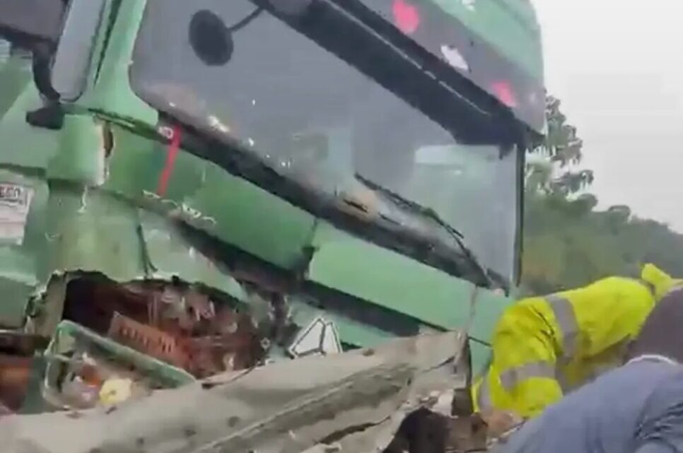 Grave accident sur la RN1 : un camion percute trois véhicules à Labota
