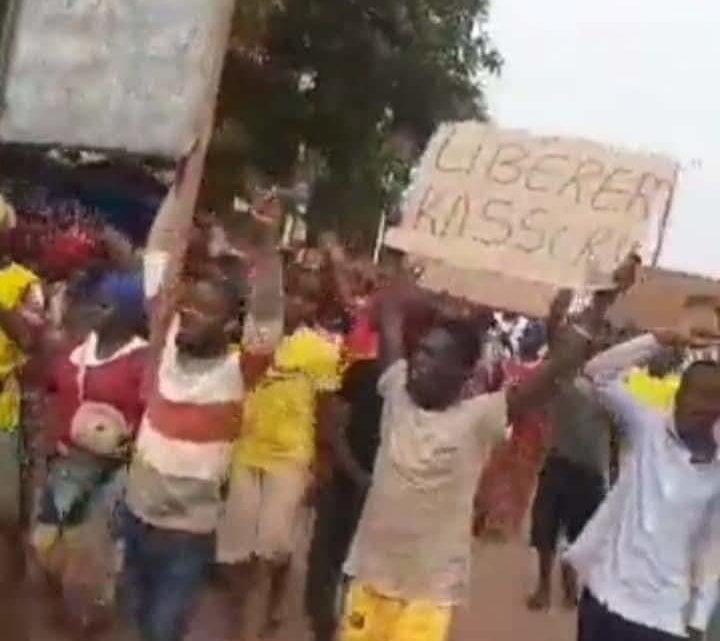 Manifestation de soutien à Kassory Fofana à Forecariah