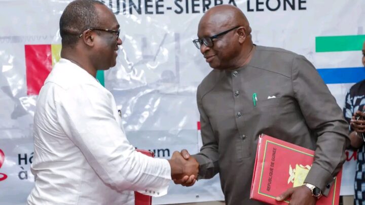 Cérémonie de signature de l’accord maritime Guinée-Sierra Léone