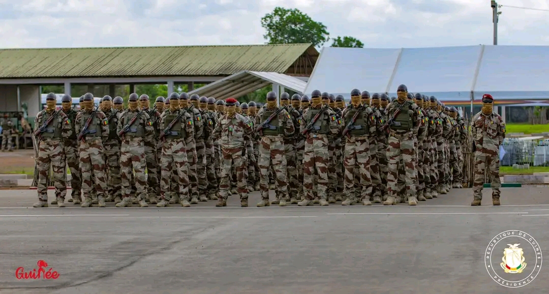 Cérémonie du clôture de la deuxième promotion des forces spéciales : Mamadi Doumbouya au camp de Kalako à Forécariah