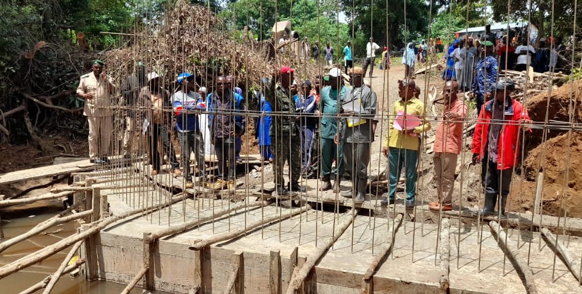 MAMOU: LANCEMENT DES TRAVAUX DE CONSTRUCTION D’UN PONT À POPOREWEL DANS LE QUARTIER MADINA MOSQUÉE DANS LA COMMUNE URBAINE