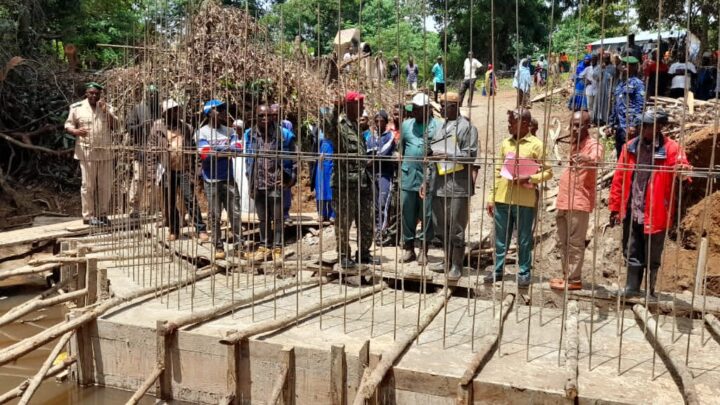 MAMOU: LANCEMENT DES TRAVAUX DE CONSTRUCTION D’UN PONT À POPOREWEL DANS LE QUARTIER MADINA MOSQUÉE DANS LA COMMUNE URBAINE