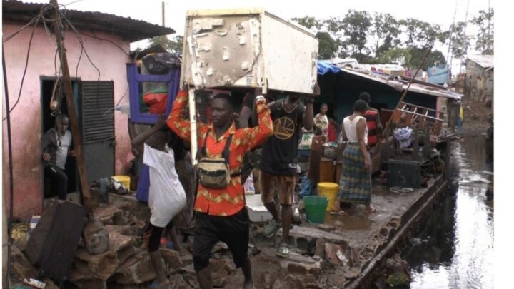 CONAKRY : INONDATION À LA DÉCHARGE DE DAR-ES-SALAM