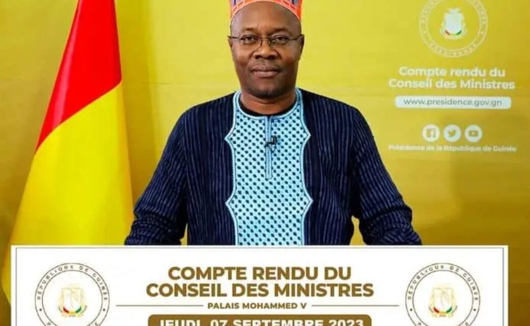 Guinée : compte rendu du conseil des ministres du jeudi 7 septembre 2023