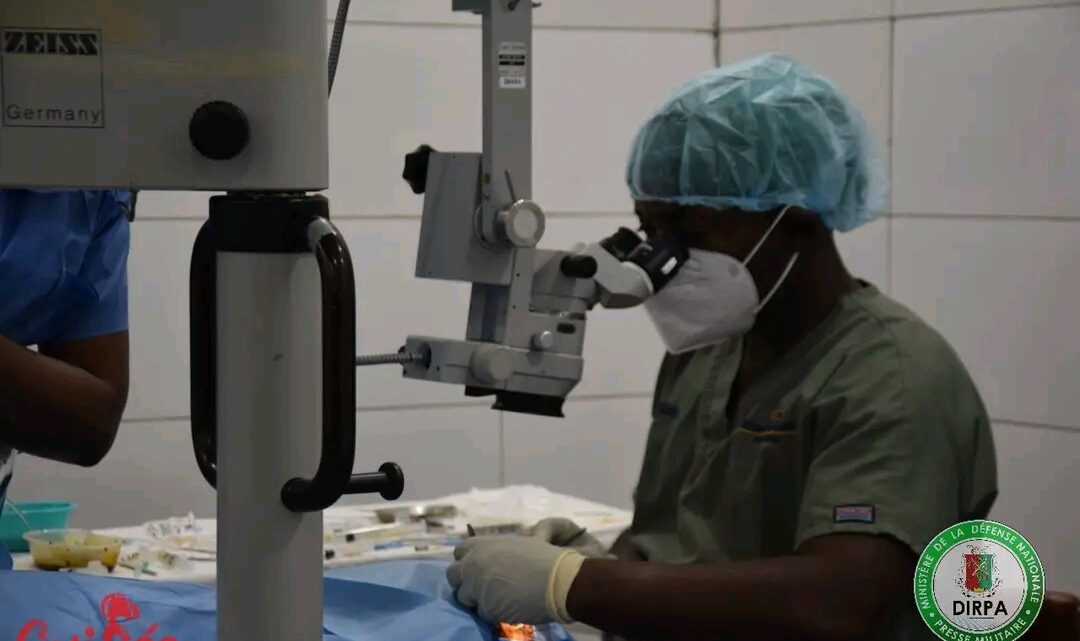 Armée : lancement d’une campagne gratuite de la chirurgie de la cataracte à Conakry