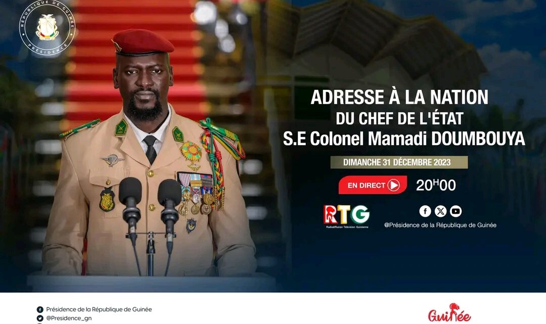 Discours du Nouvel An de Colonel Mamadi Doumbouya