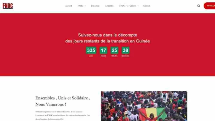 Guinée: le mouvement FNDC lance un compte à rebours concernant la fin de la transition politique