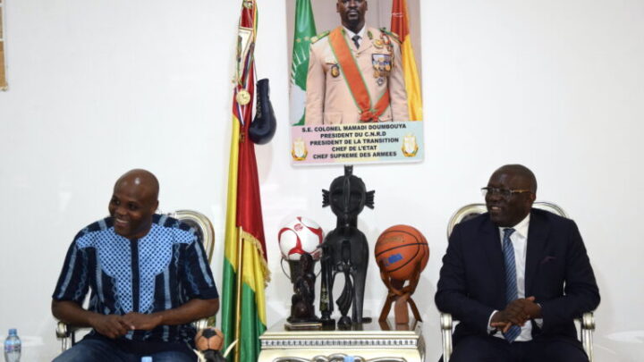 LE PRÉSIDENT ABOUBACAR SAMPIL REÇU PAR LE MINISTRE DE LA JEUNESSE ET DES SPORTS