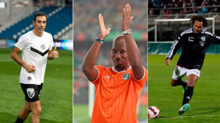 Didier Drogba, Robert Pirès, Christian Karembeu en Guinée pour un match caritatif