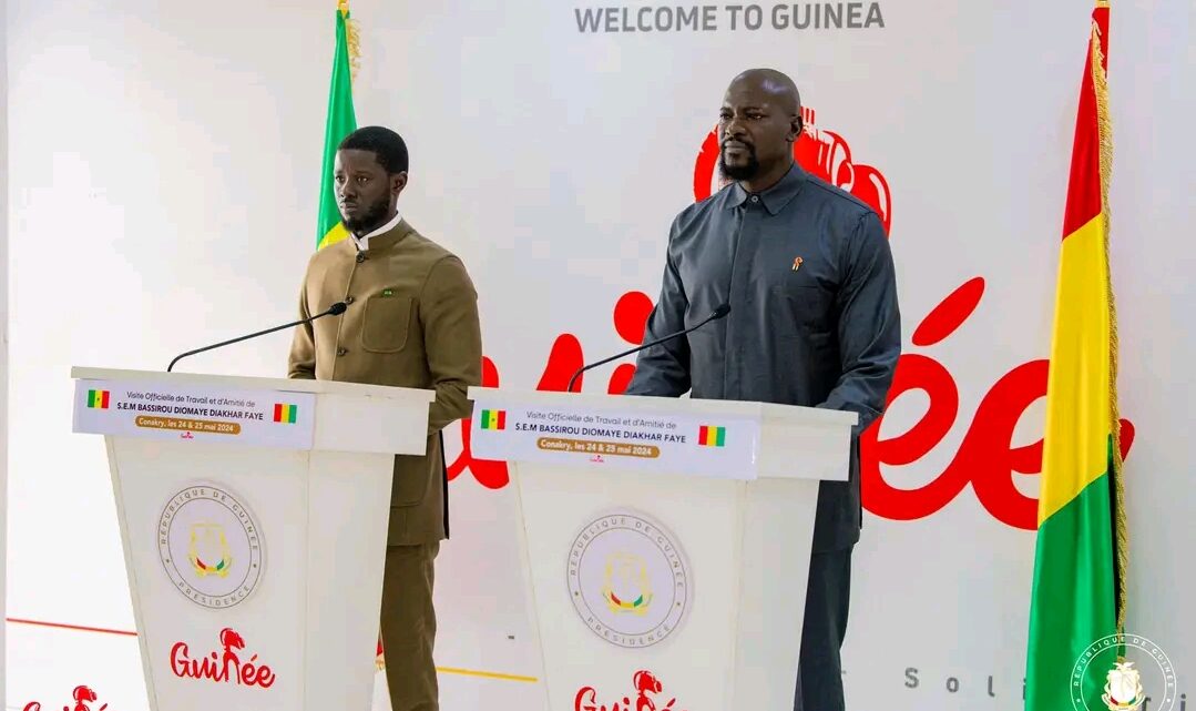 Diomaye Faye a effectué sa toute première visite en Guinée