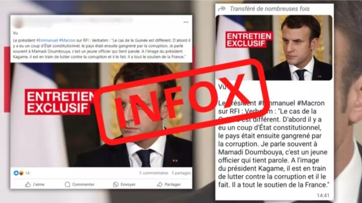 Guinée: une fausse citation d’Emmanuel Macron refait surface sur WhatsApp