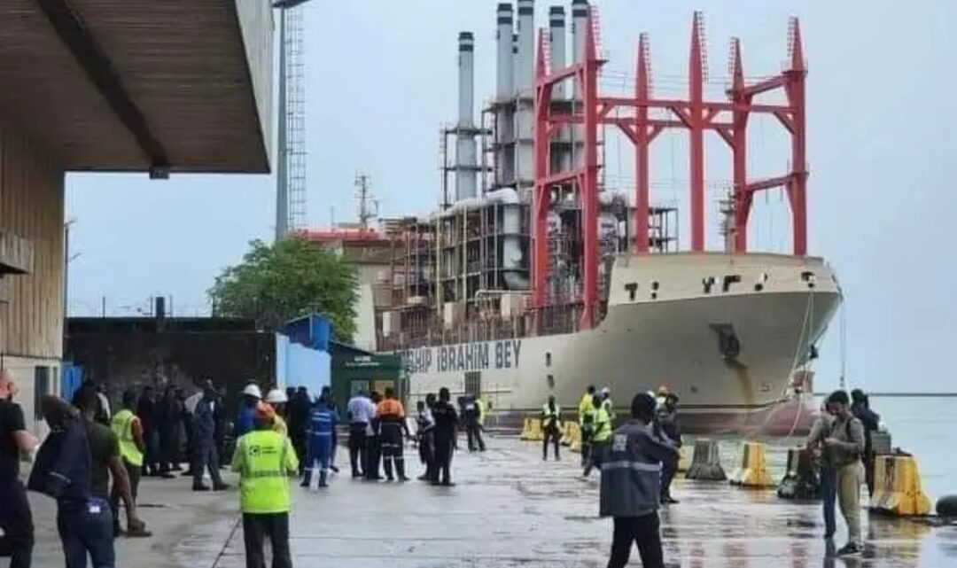 Électricité : retour du bateau électrique Turc dans les eaux Guinéennes