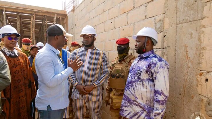 N’Zérékoré : Général Amara Camara visite le chantier du centre diagnostic avancé de cardiologie interventionnelle