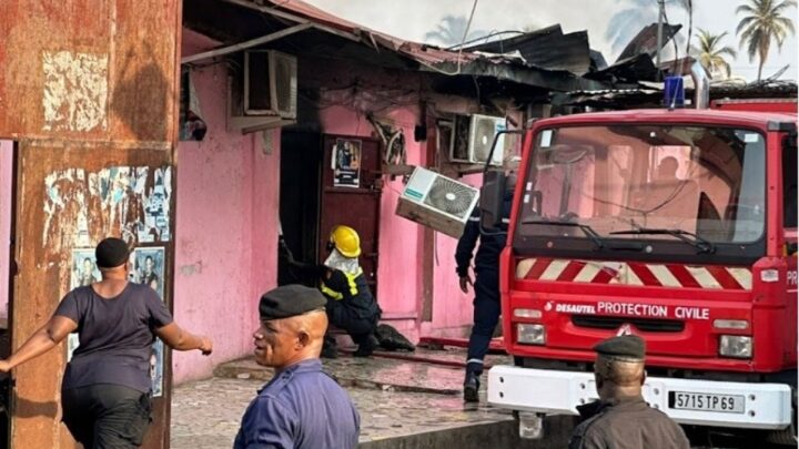 Esplanade du stade du 28 septembre : un incendie fait des dégâts matériels importants