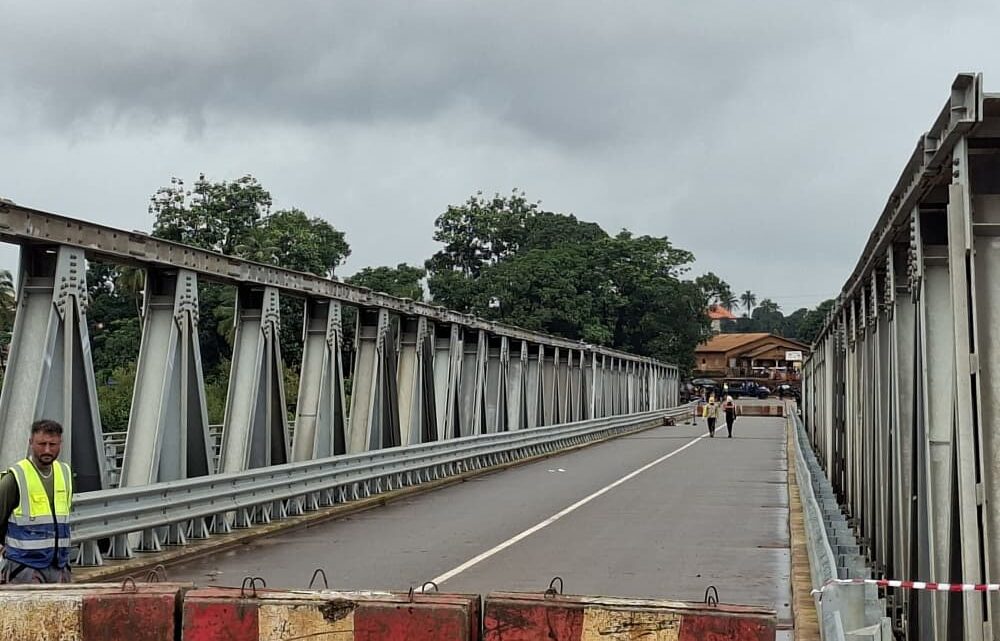 Ouverture provisoire du pont de Kansonya : le Général Amara Camara annonce la mise en service de l’ouvrage