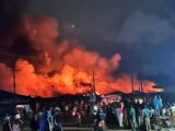 Incendie au grand marché de N&rsquo;Zérékoré : les sapeurs-pompiers mobilisés