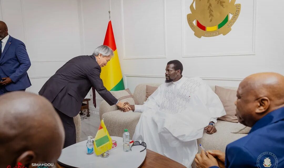 Diplomatie : Mamadi Doumbouya reçoit trois ambassadeurs